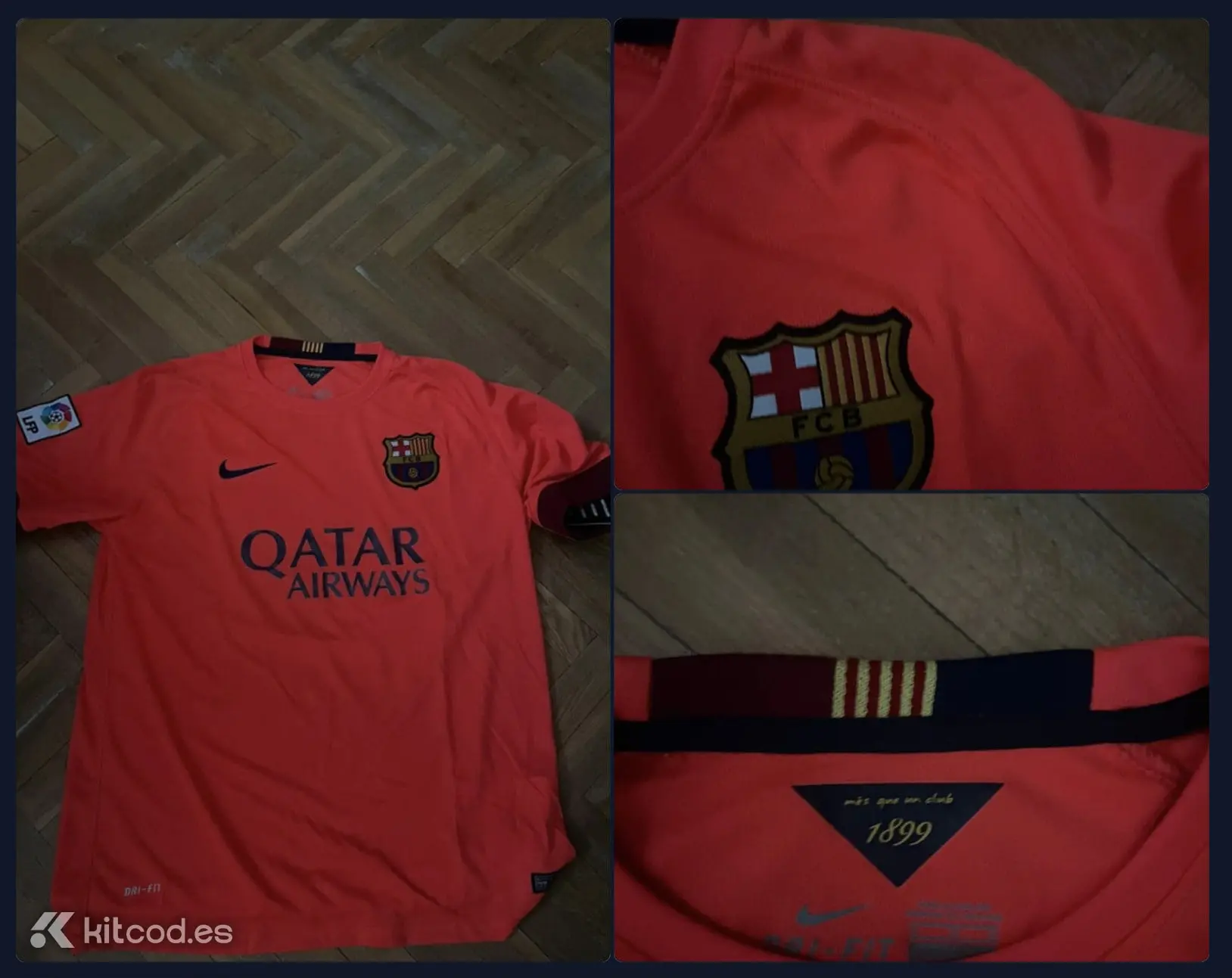 Example of poor quality listing photos lacking essential close-ups of tags labels and detailed kit features for authentication